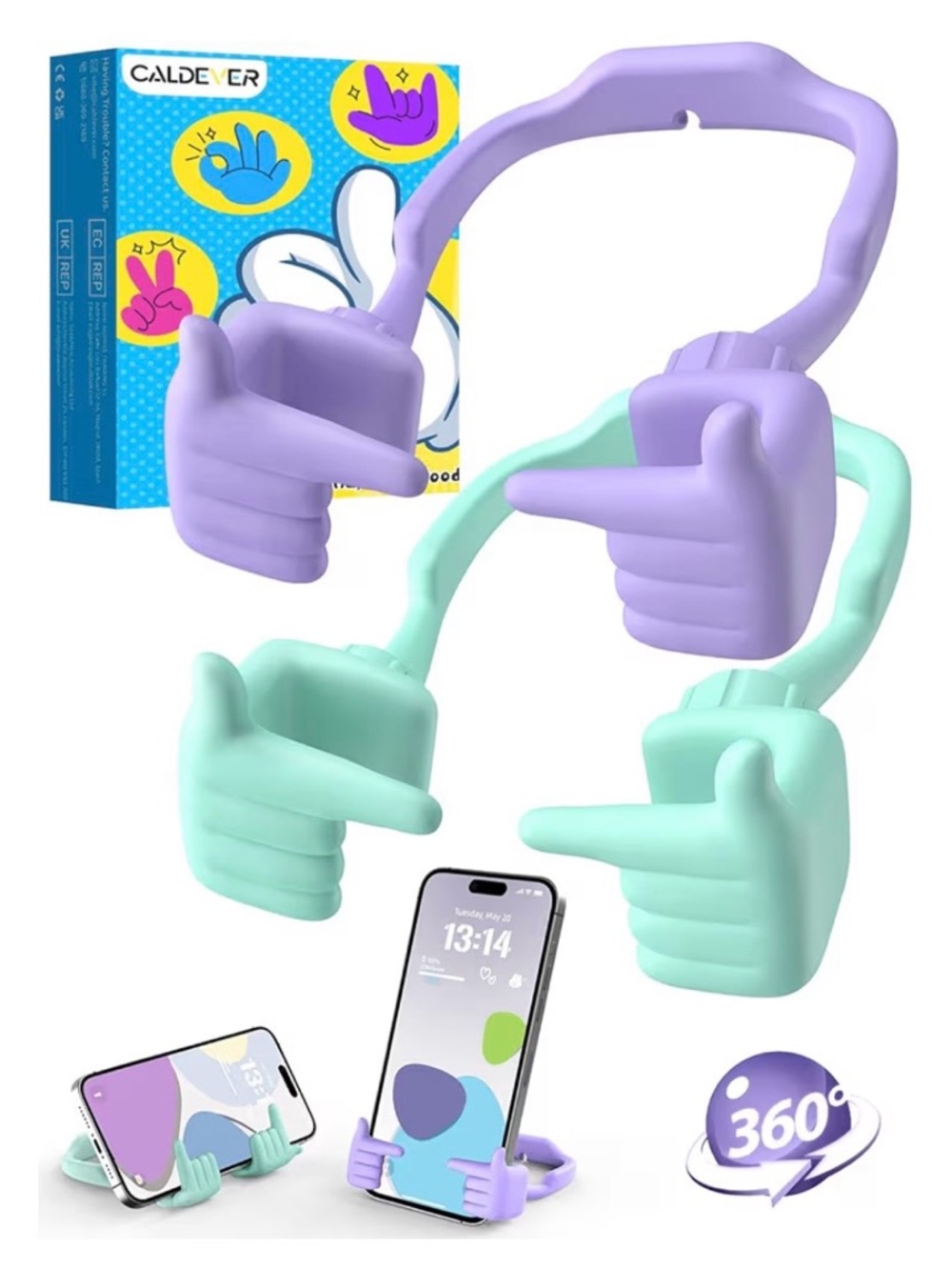 Caldever 2 Pack Cell Phone Stand Holders